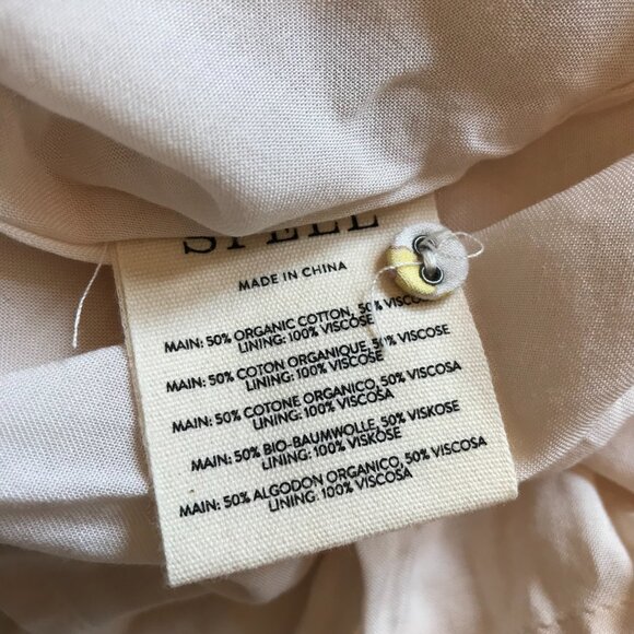 NWT Spell Yellow Rose Midi Dress Womens XL Floral Organic Cotton Long Sleeve NEW - Picture 9 of 14